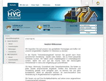 Tablet Screenshot of hvg-immobilien.com